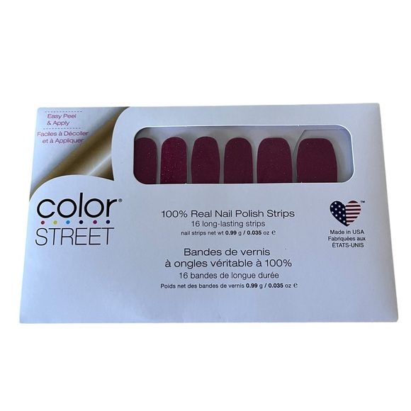 Color Street Nail Polish Strips Cran-tastic. New in sealed package. - Picture 2 of 3